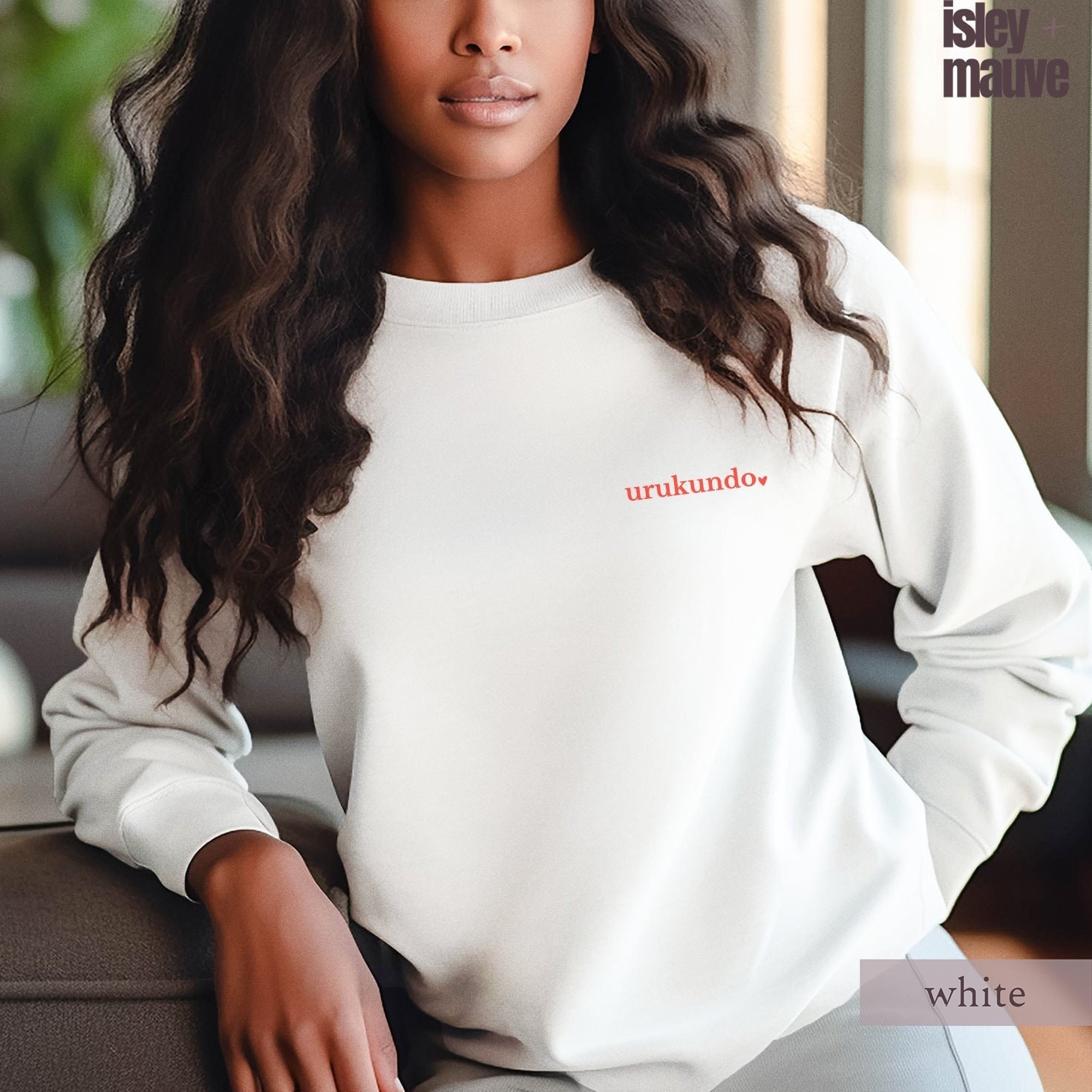 urukundo Love in Kinyarwanda Sweatshirt, Rwanda Pocket Tee, Heart Shirt, Valentine's Day gift, Galentine's Day Gift
