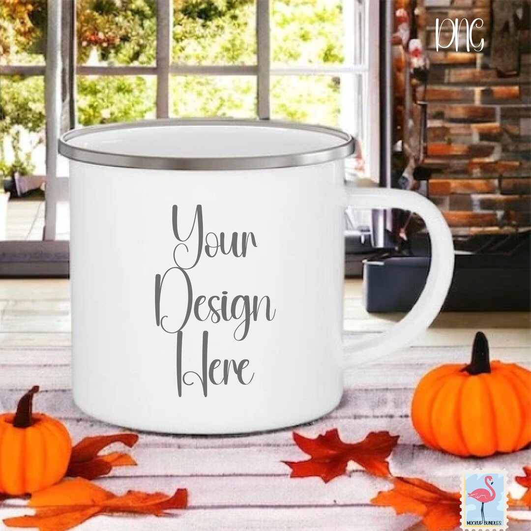 Camp Mug Mockup Fall White Camping Mug Mockup White Mug Etsy