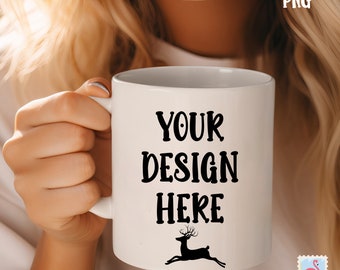 Fall Mug Mockup - Mockup Mug Fall Mockup - 11oz, 15 oz Coffee Mug Mockup - Mug Mockup - Model Mockup - Cozy Mug Mockup