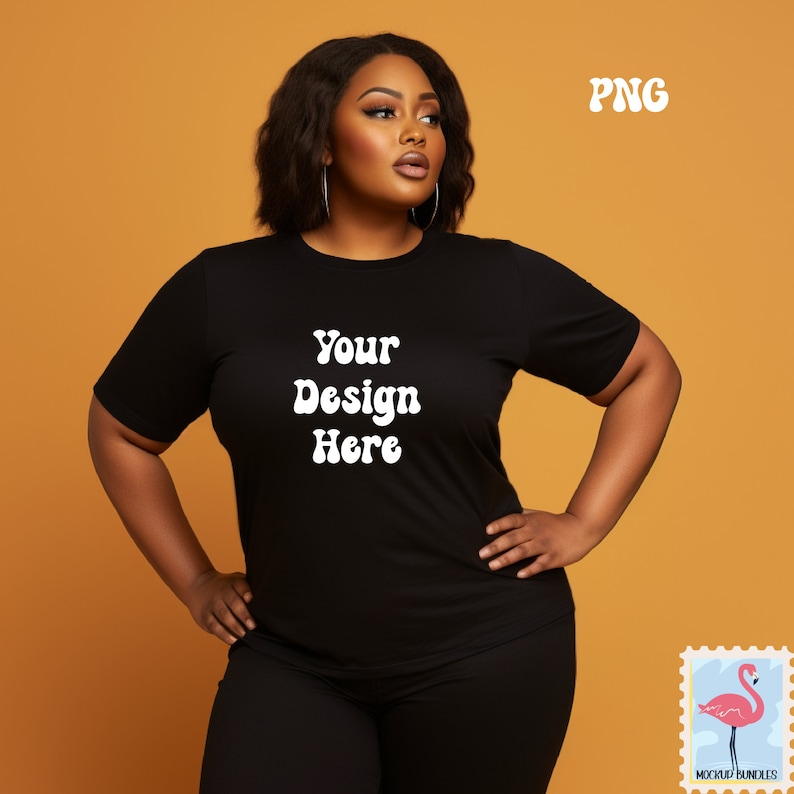 Plus Size Tshirt Mockup Bundle, Mockup Tshirt Bundle Etsy