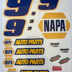 1/10 Scale NAPA #9 Vinyl Decal Sheet - Etsy