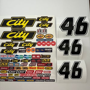 1/10 Scale “Days of Thunder City Chevrolet “ #46 Vinyl Decal Sheet