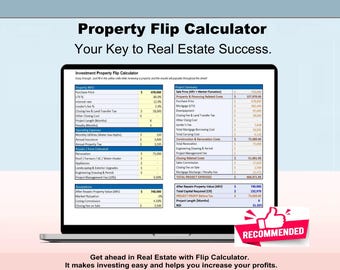 Property Flip Calculator - (Excel and/or Google Sheets)