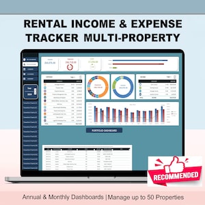 Tracker di entrate e spese di locazione: foglio di calcolo Excel per più proprietà