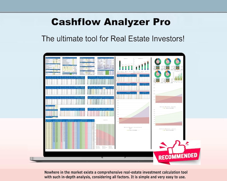 Real Estate Investment Cashflow Analyzer Pro: ROI Analysis image 1