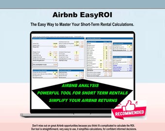 Airbnb EasyROI-Rechner – ROI-Tabelle für Kurzzeitvermietungen (Excel, Google Sheets)