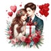 VALENTINES Day WATERCOLOR 10 CLIPART Bundle, Red Roses Bouquet, Heart ...