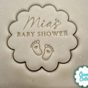 Custom Baby Shower Cookie Cutter & Stamp