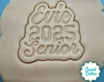 Custom Graduation Cookie Cutter & Stamp