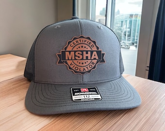 Miner SVG | Certified MSHA Violator Patch Digitial File for Laser Engravers Cutting File
