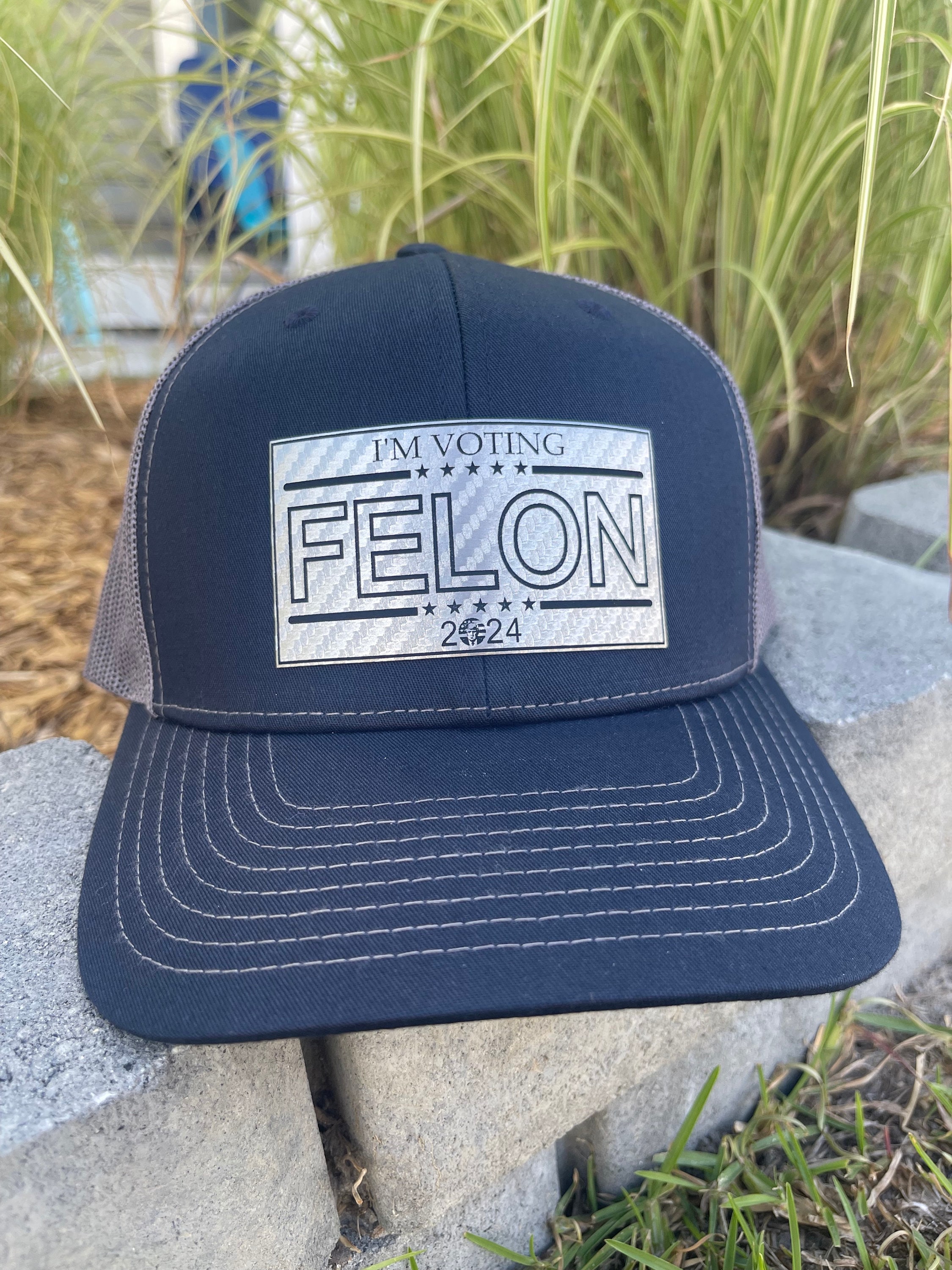 Felon Patch I'm Voting Felon 2024 Trump Patch SVG | Digital File for Laser ...
