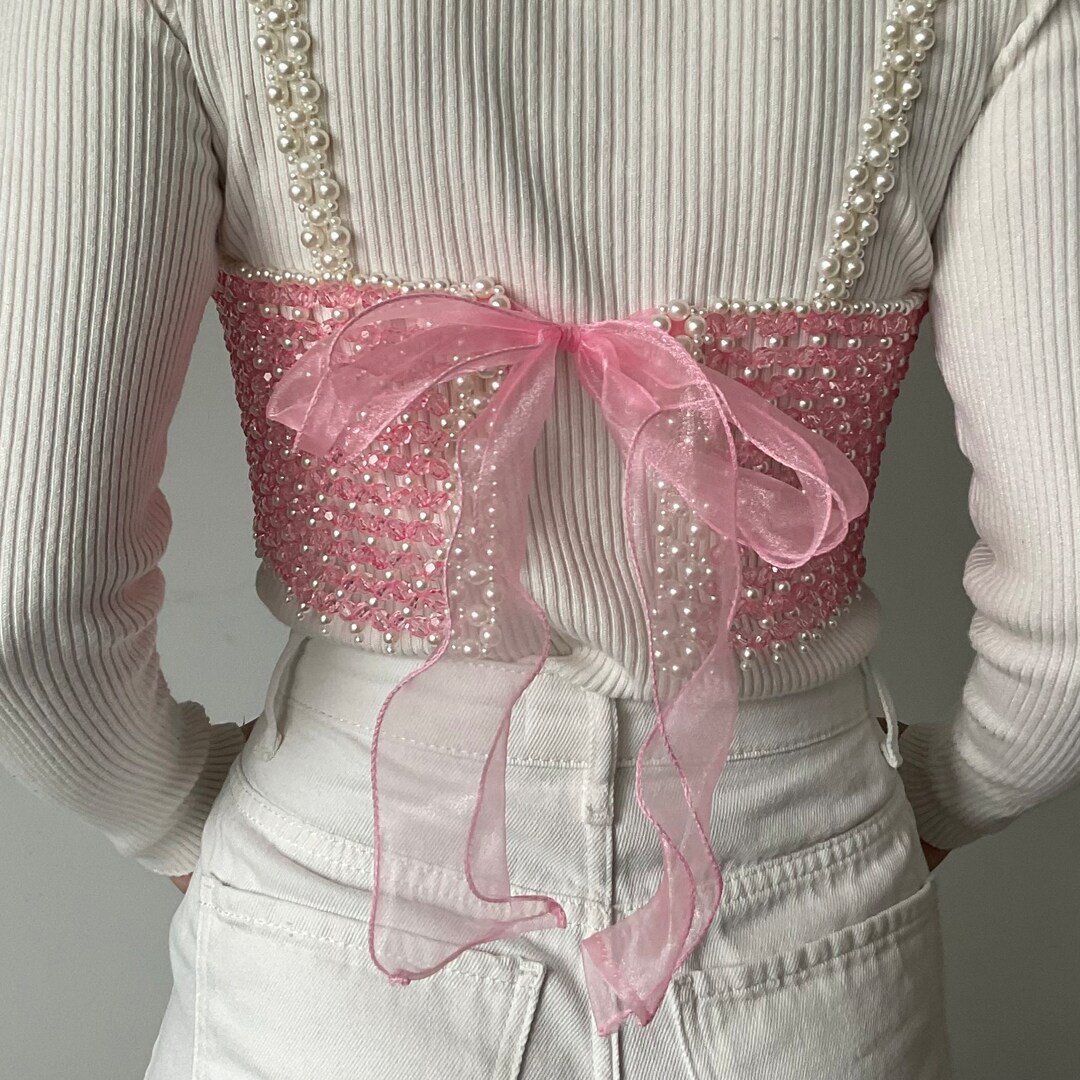 Chasing Petals Cuff Detail Crop Top