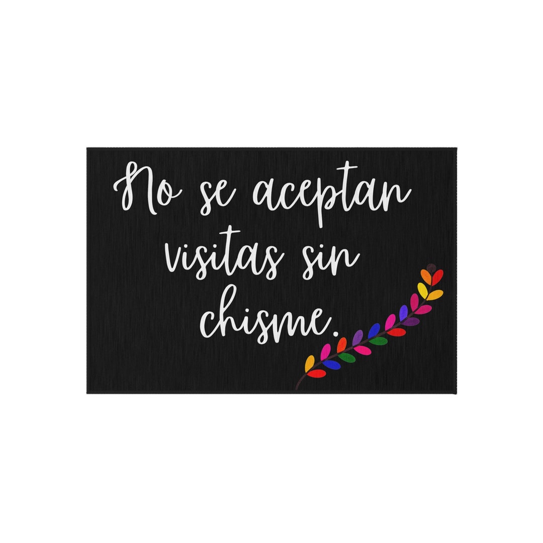 No Se Aceptan Visitas Sin Chisme Outdoor Rug - Etsy