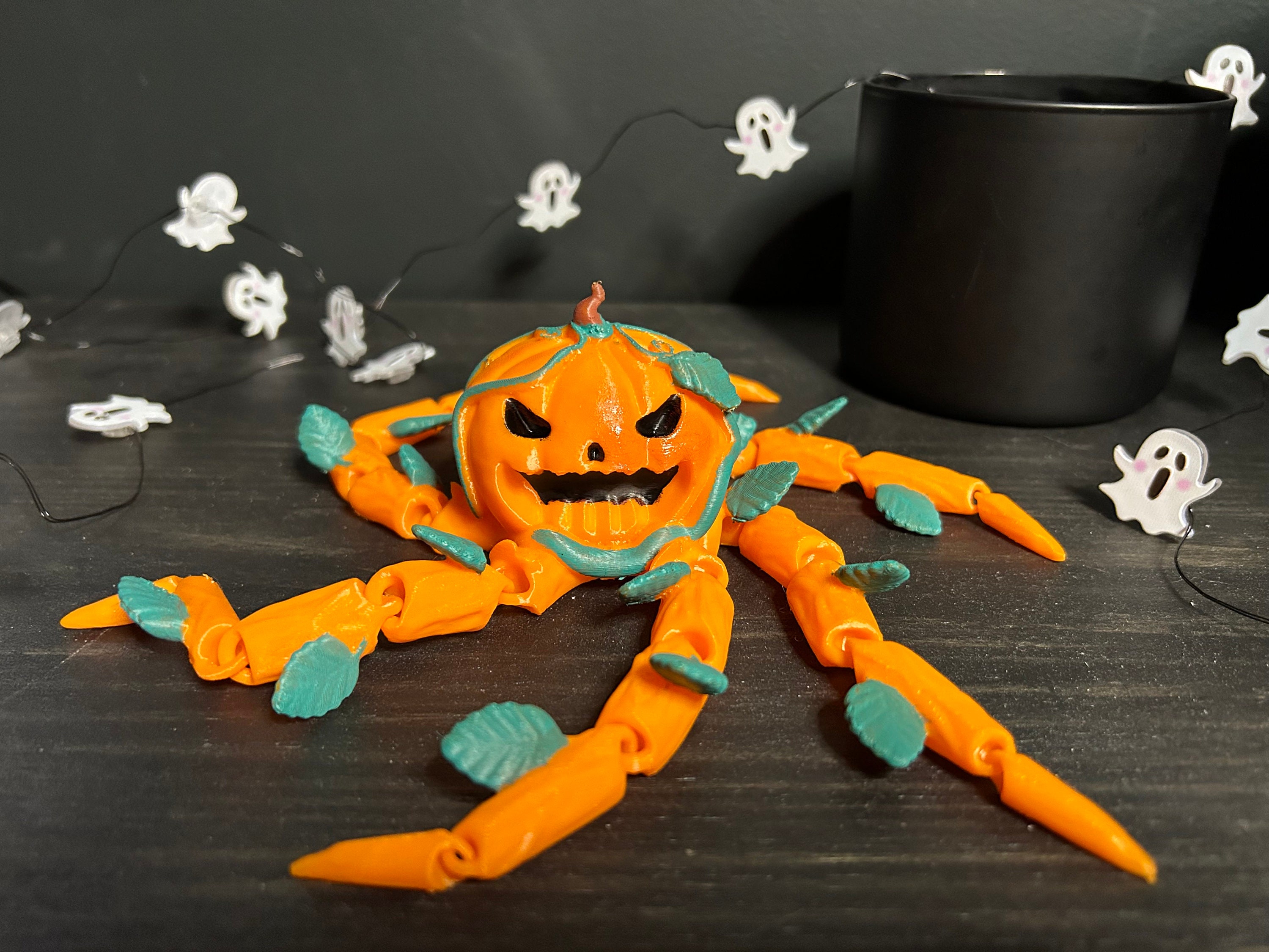 Attack O\' Lantern Pumpkin 3D Printed Flexi Figure - Etsy