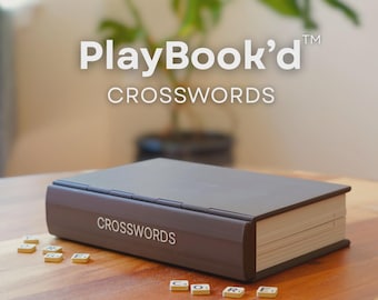 PlayBook'd Crosswords Game Book | 3D Printed Portable Word Game