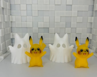 3D Printed Pikachu Ghost Figurine - The Adorable Haunt of Your Collection