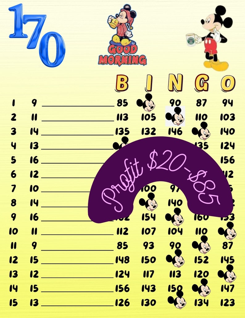 Bingo Board Etsy