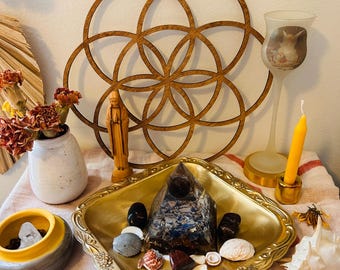 Seed of Life Wall Art: Sacred Geometry Decor