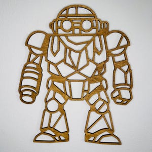 Robo Chrono Trigger Wall Hanger, Retro Sci-Fi JRPG Robot Decor