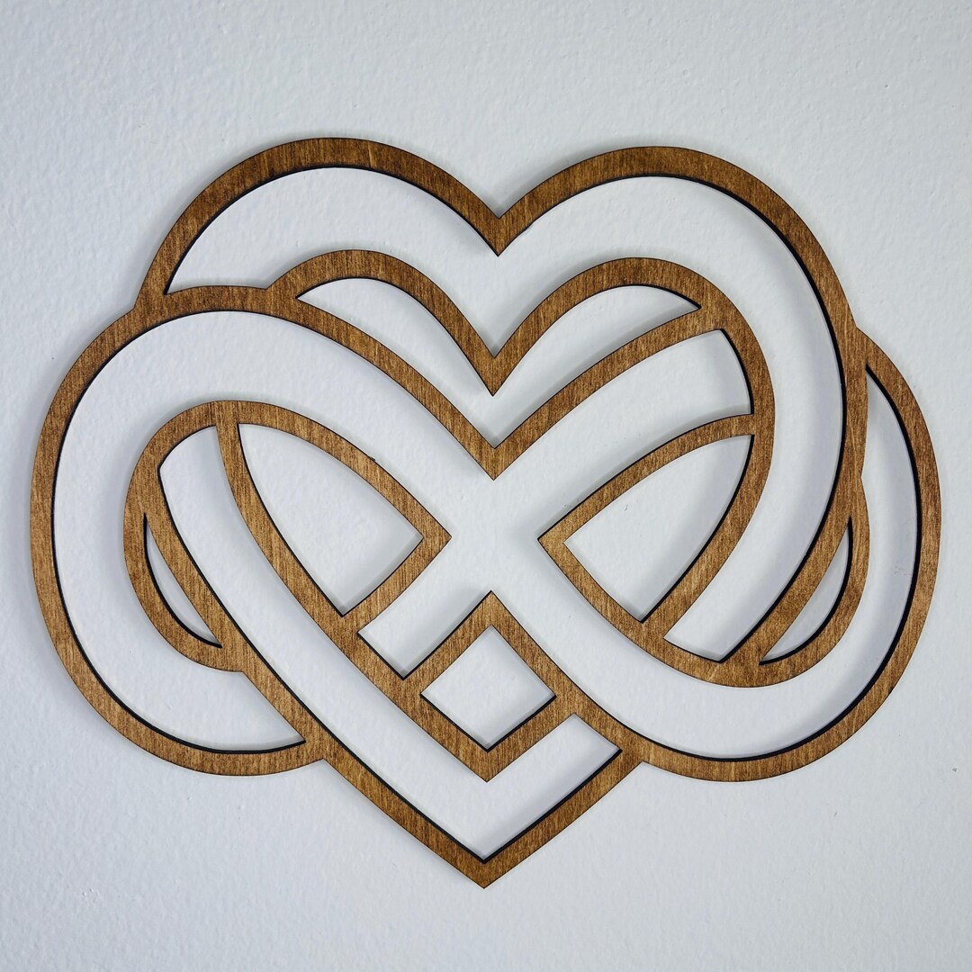 Heart Infinity Wall Art – Endless Love Symbol, Romantic Wedding Gift ...