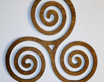 Celtic Spiral Symbol: Nordic Wall Decor