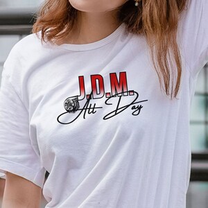 Japanese Domestic Market All Day T-shirt (turbocharged, car enthusiast)