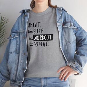 Eat Sleep Workout Repeat T-shirt