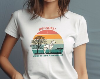 Camiseta de manga corta Zebras Are Awesome Jersey