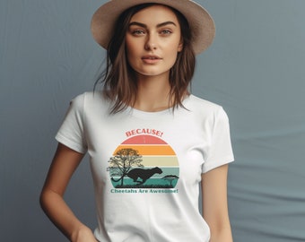 Los guepardos son increíbles Camiseta de manga corta de Jersey