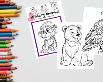 20 páginas para colorear de animales imprimibles