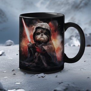 Shih Tzu Galactic Canine Overlord Water color Ceramic Mug (11 oz) Coffee Cup | Perfect Gift for Sci-Fi Fans