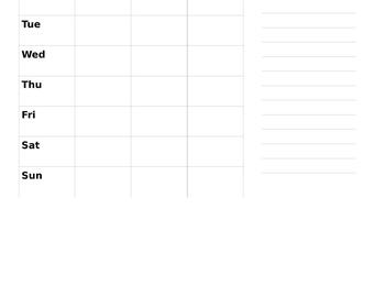 Minimalist Printable Weekly Planner - Instant Download, A4 & US Letter ...