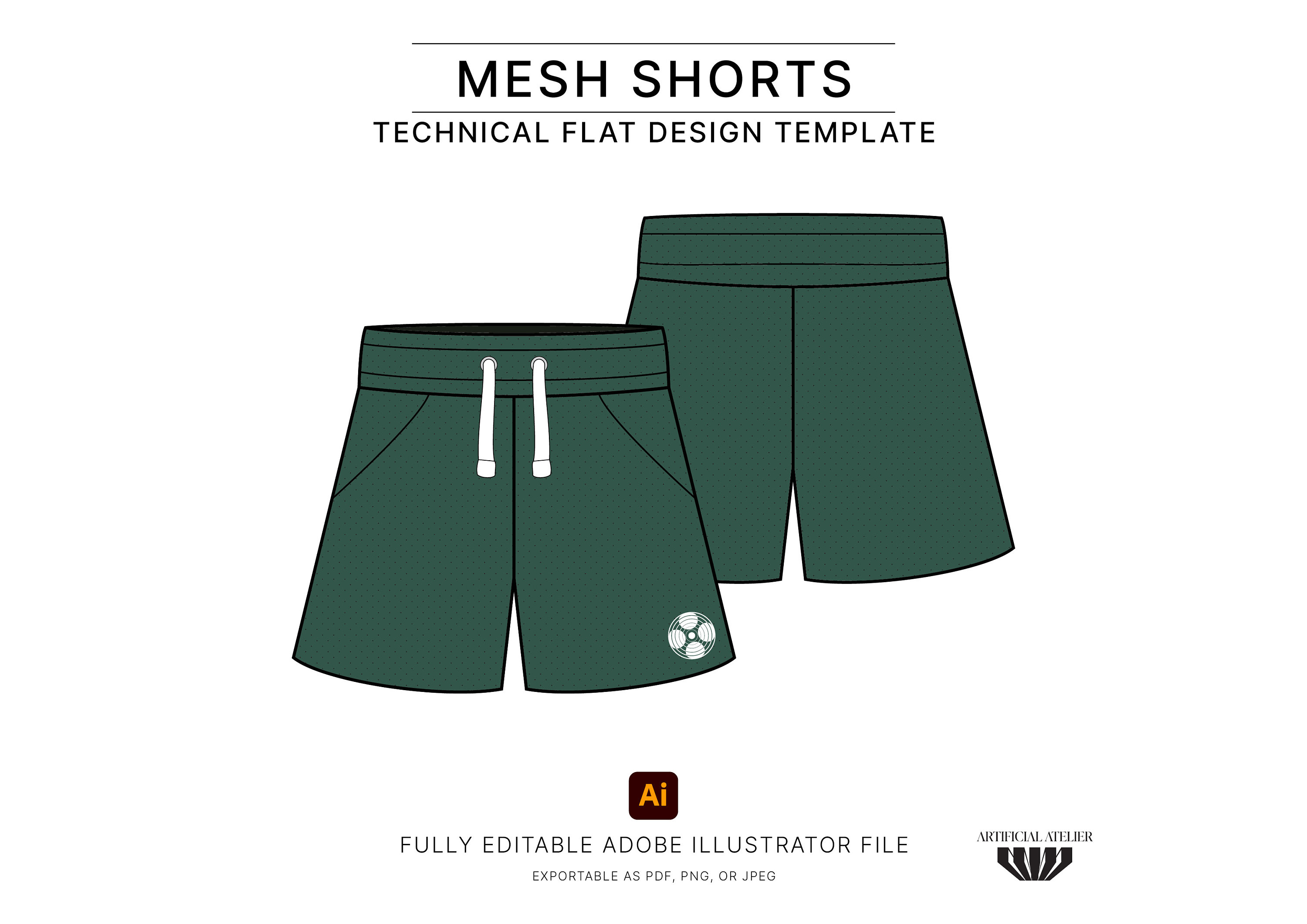 Mesh Shorts Mockup, Studio Innate