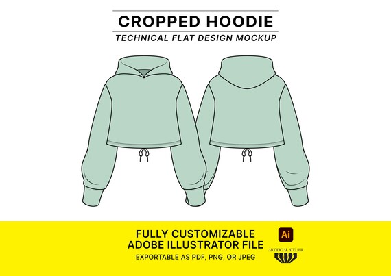 Watercolor drawstring cheap crop hoodie