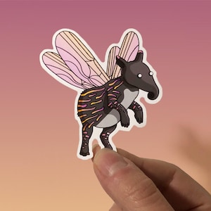 Tapifly - Sticker mignon - Sticker vinyle mat coloré, art vectoriel, illustration numérique dessinée à la main, sticker pour ordinateur portable et journal