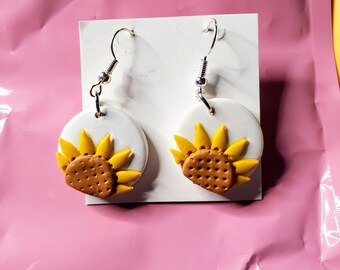 Cute Sunflower Earrings