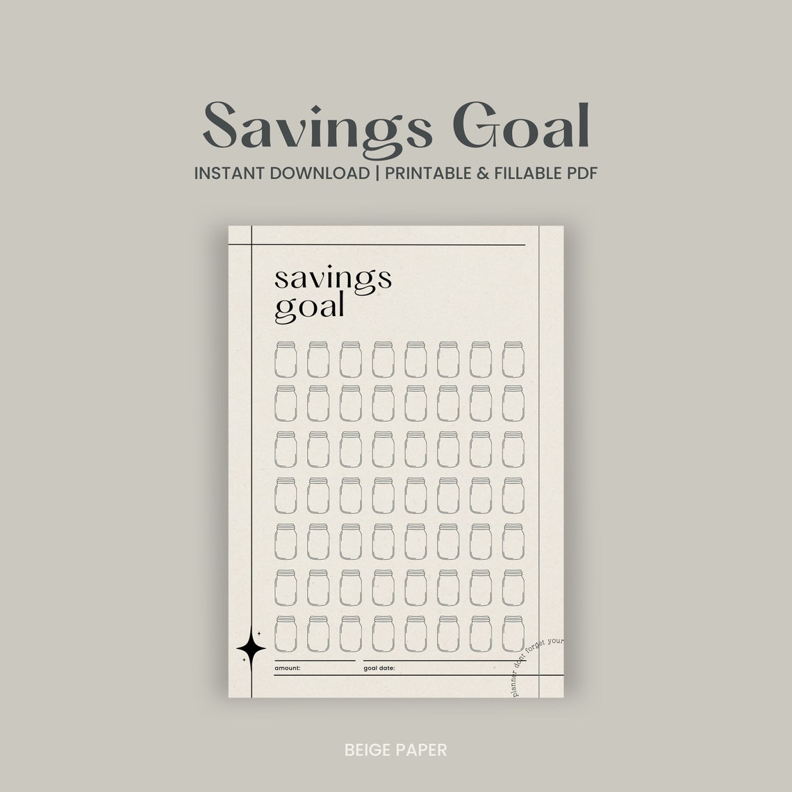 Savings Tracker Printable, Savings Challenge, Money Saving Challenge ...