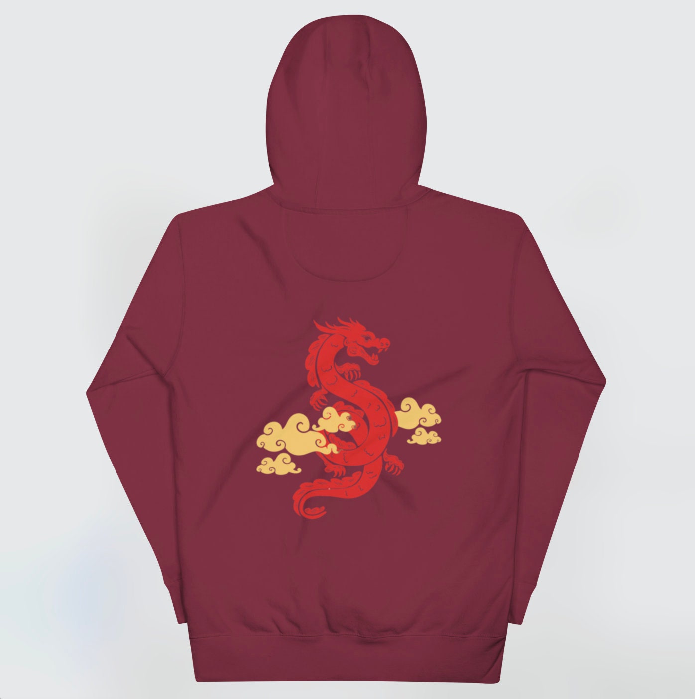 Blue Chinese Dragon Hoodie Men's Zip Up Hoodie