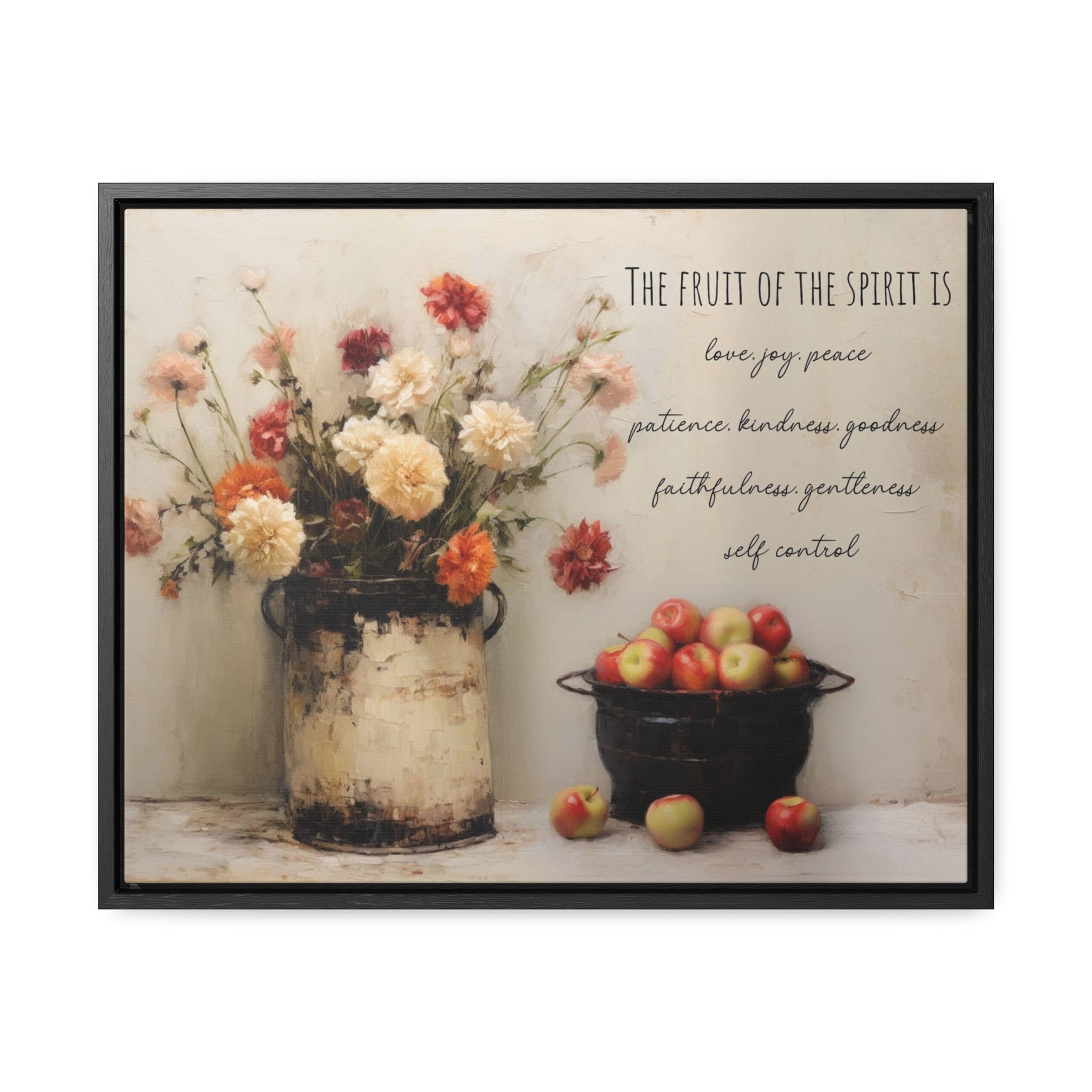 Canvas, Fruit of the Spirit Art, Christian Wall Art, Scripture Art