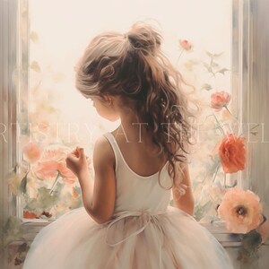 Instant Download, Ballerina Art, Girls Room Art, Ballerina Wall Art, Printable Ballerina, Ballerina Room Decor, Little Ballerina Ballet Gift