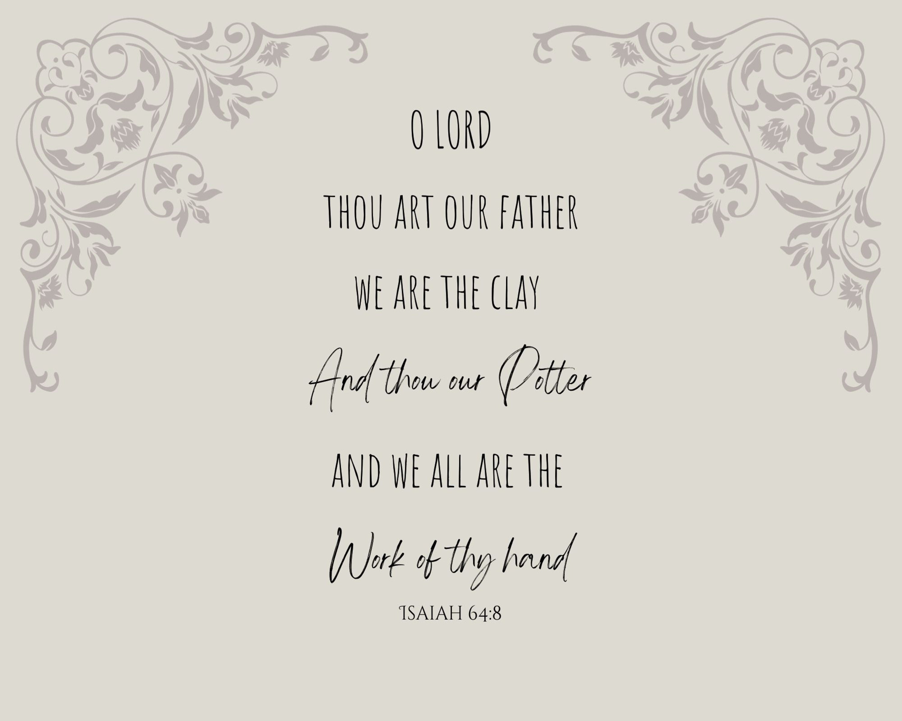 The Potters Clay Gallery, Have Thine Own Way Lord Hymn Wall Art