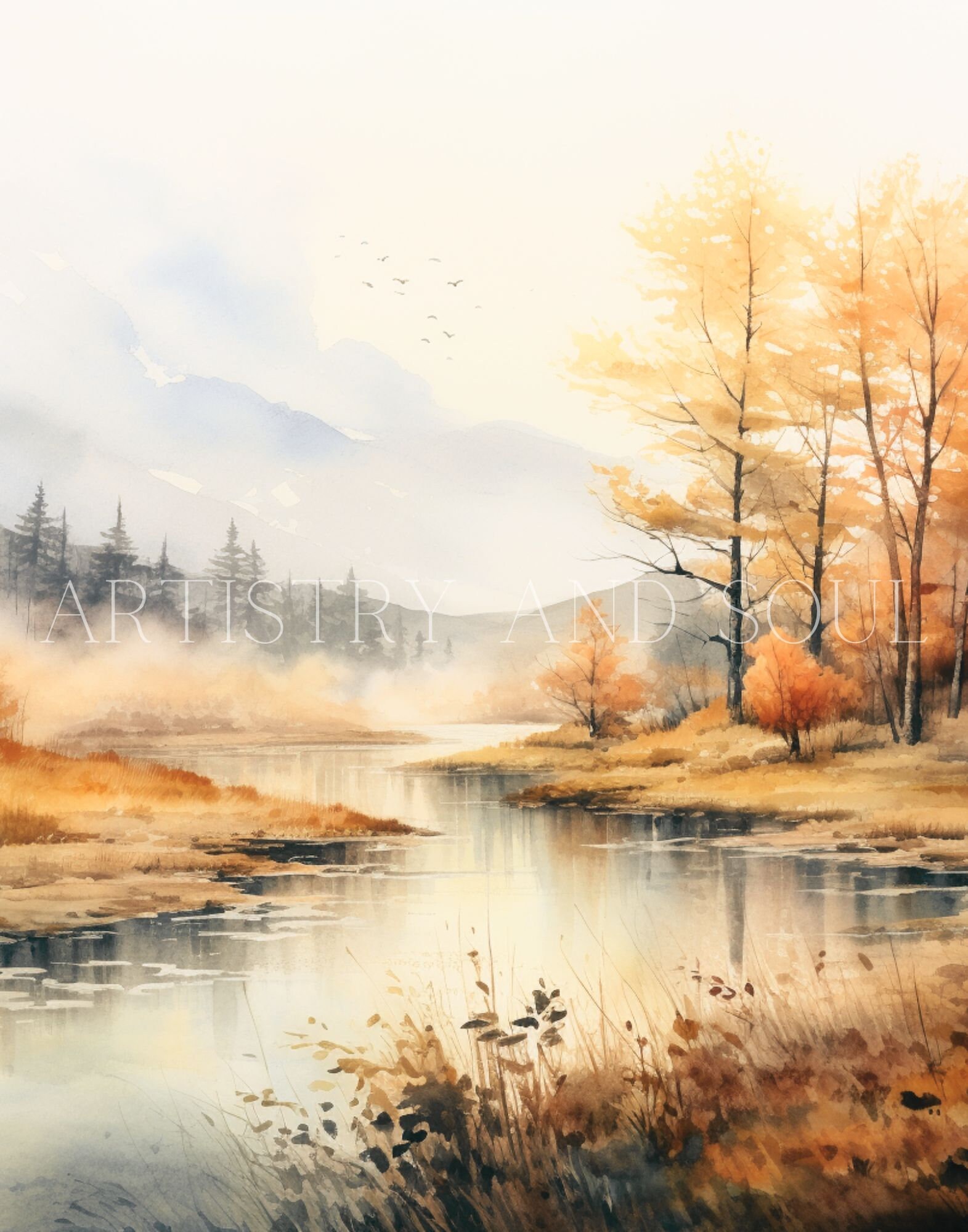Fall Landscape Set of 2 Prints, Autumn Scripture Wall Art, Bible Print ...