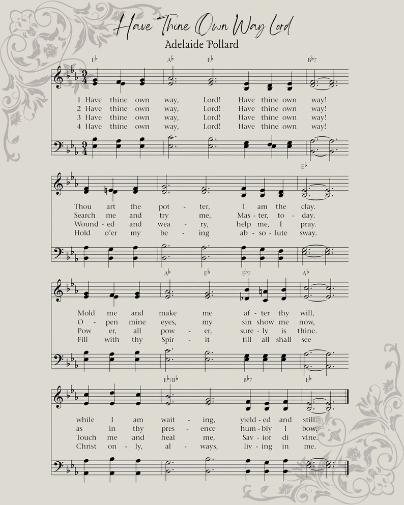 The Potters Clay Gallery Have Thine Own Way Lord Hymn Wall Etsy Australia