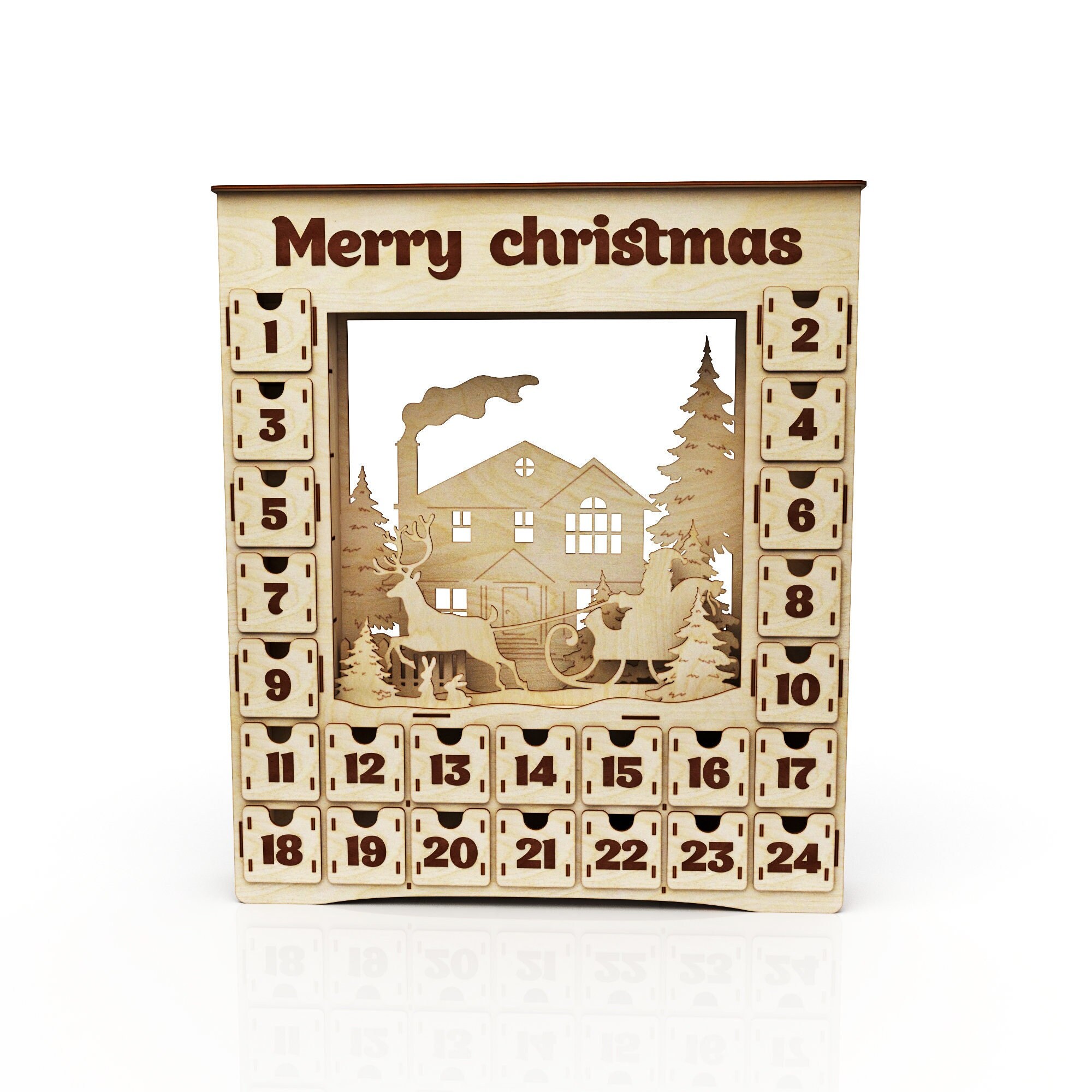 005-advent Calendar 2025 Day Vector for CNC Svg Vector File, Vector Cut ...