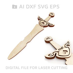 235-Toy sword vector for CNC svg vector file, vector cut file, digital vector art, cnc, cnc file, cnc pattern, cnc cut, laser cut - L235