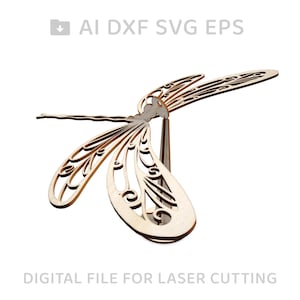 080-Dragonfly bird  vector for CNC svg vector file, vector cut file, digital vector art, cnc, cnc file, cnc pattern, cnc cut, laser - L80