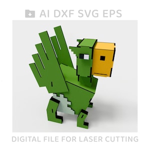 575-Toy Gryphon vector for CNC svg vector file, vector cut file, digital vector art, cnc, cnc file, cnc pattern, cnc cut - L575