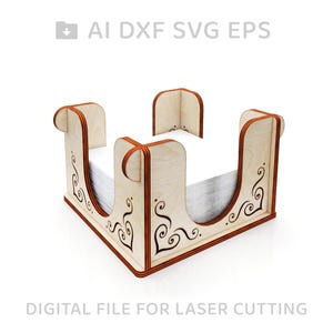 145-Serviettenhalter Vektor für CNC svg vektordatei, Vektorschnittdatei, digitale Vektorkunst, cnc, cnc-Datei, cnc-Muster, cnc cut - L145