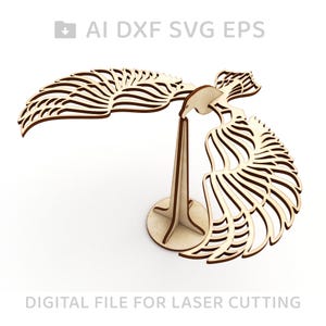 011-Balancing bird  vector for CNC svg vector file, vector cut file, digital vector art, cnc, cnc file, cnc pattern, cnc cut, laser - L11