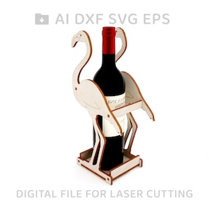 262-Wine box vector for CNC svg vector file, vector cut file, cnc file, cnc pattern,Wine box, Vine box, Wine gift box, wine holder -  L262